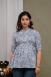 New Launch Cotton Printed Tops (Dark White)