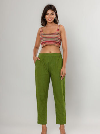 AtoZMart | OliveTaper | Women's Pant | Green