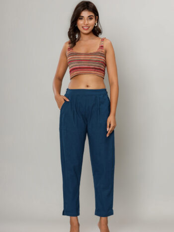 AtoZMart | NaviTaper | Women's Pant | Navy Blue