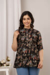 AtoZMart | KalamFlare | Women's Peplum Top | Black 1 DSC01738.jpg