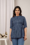 AtoZMart | BandhaniIndi | Women's Tunic | Indigo Blue