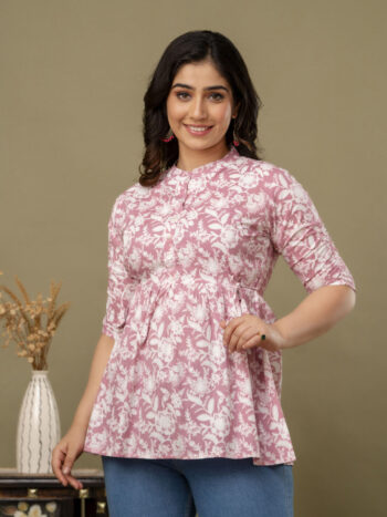 AtoZMart | BlushFlow | Women's Tunic | Blush Pink