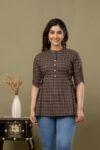 AtoZMart | AjrakhFlare | Women's Peplum Top | Black