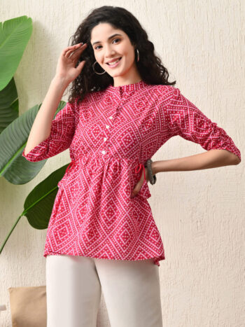 AtoZMart | FlameGrid | Women's Top | Red