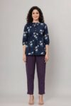 AtoZMart Combo | Navy Blue Top + Deep Purple Pant | 2-in-1 Value Set 1 COMBO-TP-008-clea