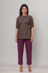 AtoZMart Combo | Black Top + Maroon Pant | 2-in-1 Value Set