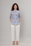 AtoZMart Combo | Sky Blue Top + White Pant | 2-in-1 Value Set