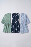 AtoZMart Pack of 3 Tops | Green + Navy Blue + Sky Blue | Value Set