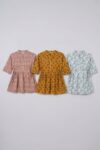 AtoZMart Pack of 3 Tops | Dusty Rose + Mustard + Sage Green | Value Set