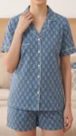 023-indigo-small-flower-buti-shirt-short-set-1