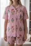 038-pink-stripe-floral-shirt-short-set-1
