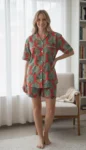 040-red-green-medallion-shirt-short-set-1