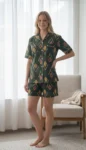 043-dark-green-ikat-shirt-short-set-1