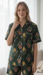 043-dark-green-ikat-shirt-short-set-1