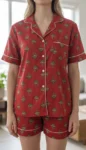 045-red-floral-buti-shirt-short-set-1
