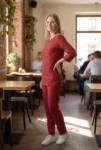 047-maroon-linen-kurta-pant-set-1