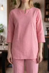 048-pink-linen-kurta-pant-set-1