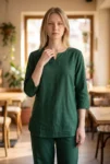 050-green-linen-kurta-pant-set-1