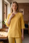 051-yellow-linen-kurta-pant-set-1