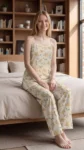 057-cream-yellow-lily-cami-pyjama-set-1