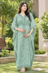 Sage Meadow Maternity Kaftan in Sage Green – maternity kurti by AtoZMart
