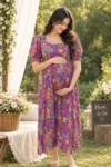 Floral Fiesta Maternity Dress 1 m2-10-multicolor-floral-maternity-maxi-dress-1