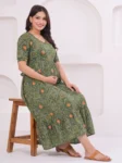m3-01-green-bandhani-print-maternity-feeding-dress-1