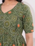 m3-01-green-bandhani-print-maternity-feeding-dress-1