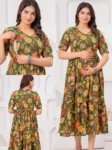 m3-04-olive-green-floral-maternity-feeding-dress-1