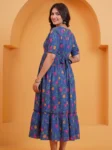 Blue Meadow Maternity Feeding Dress in Royal Blue – maternity kurti by AtoZMart