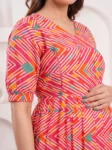 m3-11-pink-chevron-print-maternity-feeding-dress-1