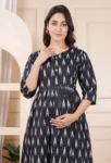 m4-06-black-ikat-maternity-midi-dress-1