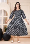 Dabu Noir Maternity Dress in Black – maternity kurti by AtoZMart